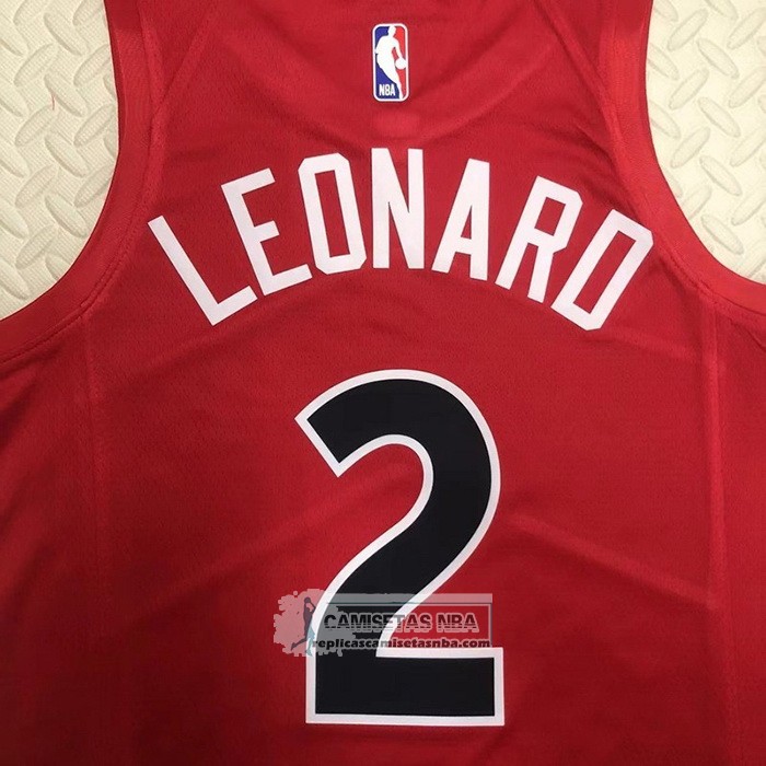 Camiseta Toronto Raptors Kawhi Leonard NO 2 Icon 2022-23 Rojo
